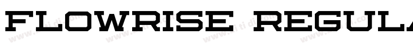 FLOWRISE Regular字体转换